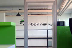 Eingangsbereich der carbonWERK SHP in Filderstadt-Bernhausen